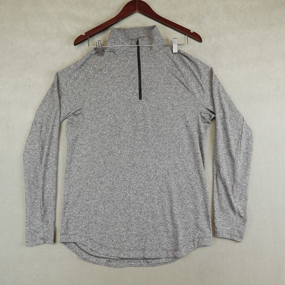 Lululemon Drysense 1/2 Zip Pullover Heather Gray Long Sleeve Performance Medium
